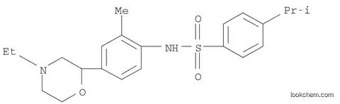 Molecular Structure of 1010382-72-5 (Benzenesulfonamide, N-[4-(4-ethyl-2-morpholinyl)-2-methylphenyl]-4-(1-methylethyl)-)